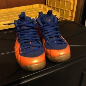 Blue and orange Nike foamposites